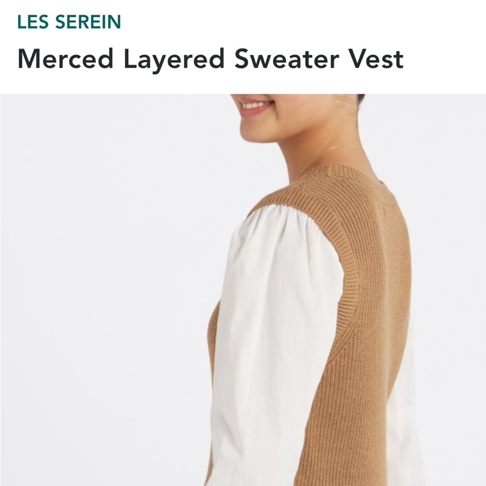 The Les Serein Merced Layered Vest Sweater